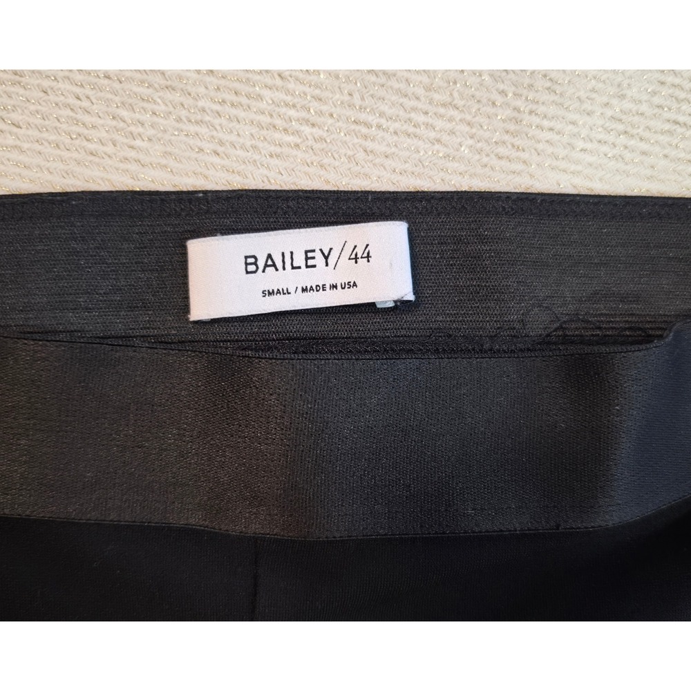 Bailey 44 Black Ponte Knit Slim Fit Front Seam Pull On Pants Small - Picture 4 of 5